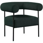 Meridian Furniture, fauteuil d'appoint Blake en tissu bouclette
