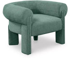 Meridian Furniture, fauteuil d'appoint en tissu polyester Stefano