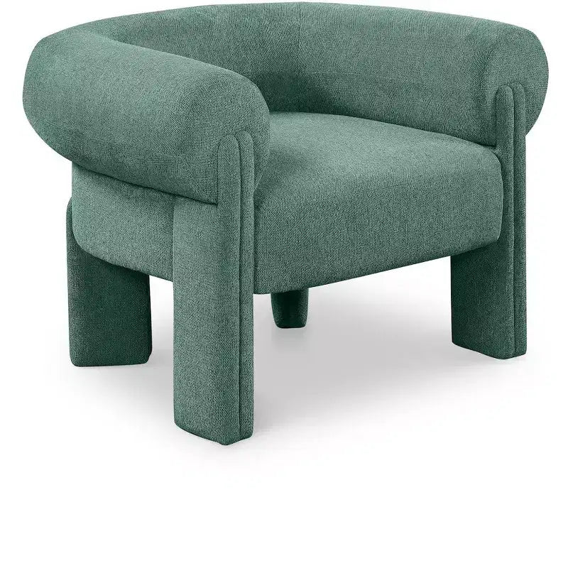 Meridian Furniture, fauteuil d'appoint en tissu polyester Stefano