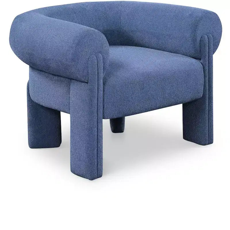Meridian Furniture, fauteuil d'appoint en tissu polyester Stefano
