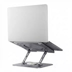 Support d'ordinateur portable pivotant Uncaged Ergonomics, rehausseur d'ordinateur portable réglable pour bureau permettant de surélever, d'incliner, de faire pivoter et de refroidir les ordinateurs portables Support d'ordinateur portable ergonomique