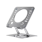 Support d'ordinateur portable pivotant Uncaged Ergonomics, rehausseur d'ordinateur portable réglable pour bureau permettant de surélever, d'incliner, de faire pivoter et de refroidir les ordinateurs portables Support d'ordinateur portable ergonomique