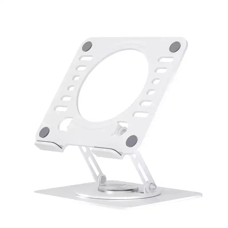 Support d'ordinateur portable pivotant Uncaged Ergonomics, rehausseur d'ordinateur portable réglable pour bureau permettant de surélever, d'incliner, de faire pivoter et de refroidir les ordinateurs portables Support d'ordinateur portable ergonomique