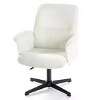 Homy Casa Adjustable Swivel Task Chair with Padded Arms for Small Home Office & Vanity
