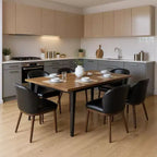Acekool Chaises de salle à manger (lot de 2) avec pieds en bois, dossier ergonomique et capacité de 120 kg pour cuisine et salle à manger