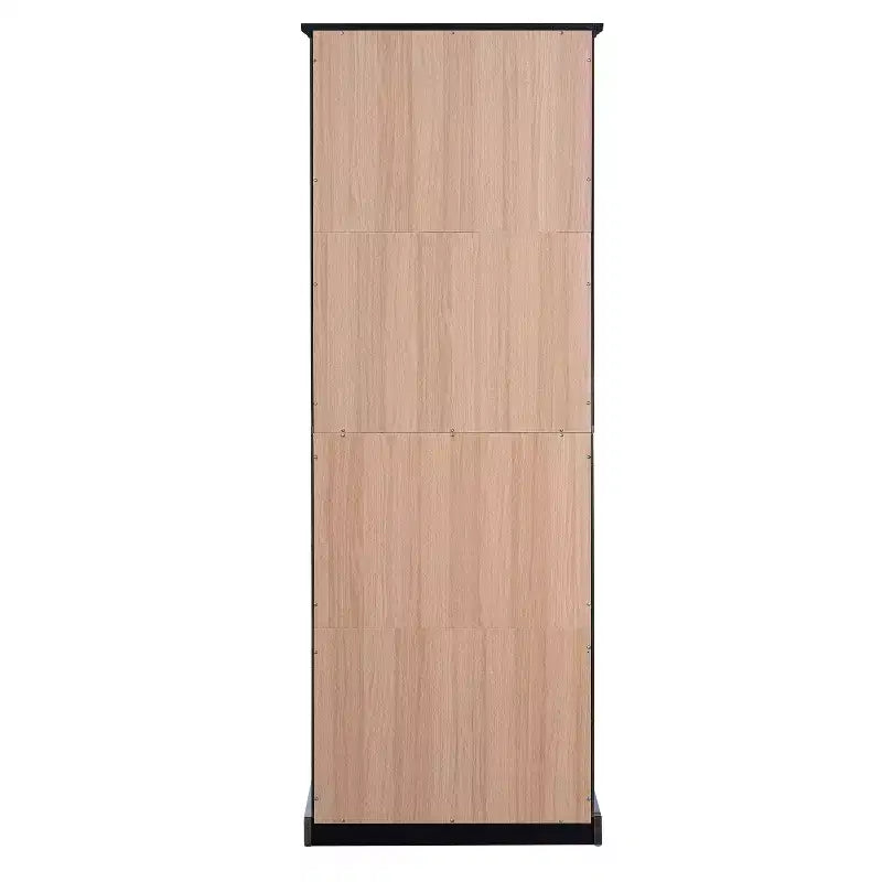 Meuble de rangement haut de salle de bain Whisen 67.2 avec portes en verre trempé, étagères réglables et tiroir, fermeture en douceur