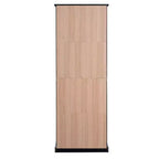 Meuble de rangement haut de salle de bain Whisen 67.2 avec portes en verre trempé, étagères réglables et tiroir, fermeture en douceur