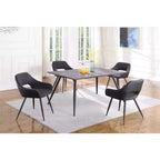 Chintaly Imports, chaise d'appoint contemporaine à dossier ajouré