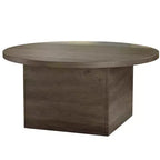MUUEGM Table basse de ferme, table en bois rustique de 35,5 avec cadre robuste et plateau étanche pour salon