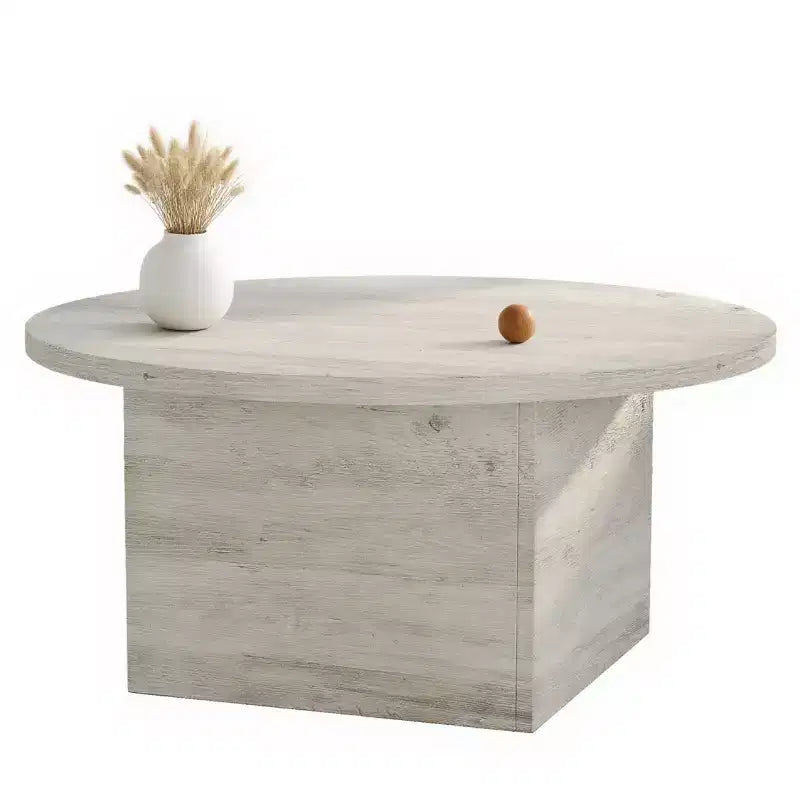 MUUEGM Table basse de ferme, table en bois rustique de 35,5 avec cadre robuste et plateau étanche pour salon