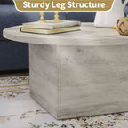 MUUEGM Table basse de ferme, table en bois rustique de 35,5 avec cadre robuste et plateau étanche pour salon