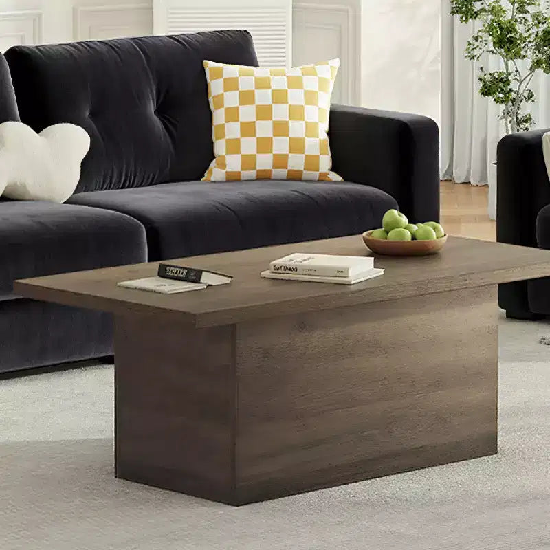 MUUEGM Table basse de ferme, table en bois rustique de 35,5 avec cadre robuste et plateau étanche pour salon