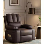 Fauteuil inclinable manuel, canapé inclinable en cuir PU, fauteuil moderne et confortable pour chambre ou salon, fauteuil inclinable en cuir pour adultes