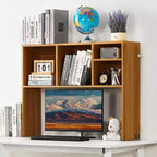 VEVOR Étagère de Bureau, Organisateur de Rangement de Bureau en Bois à 1 Niveau, Étagère de Rangement de Bureau en Bois de 94 x 24 x 73 cm, Marron