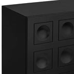 Table Console Alia de 55 Downing Street, 31 1/2 pouces de large, noire