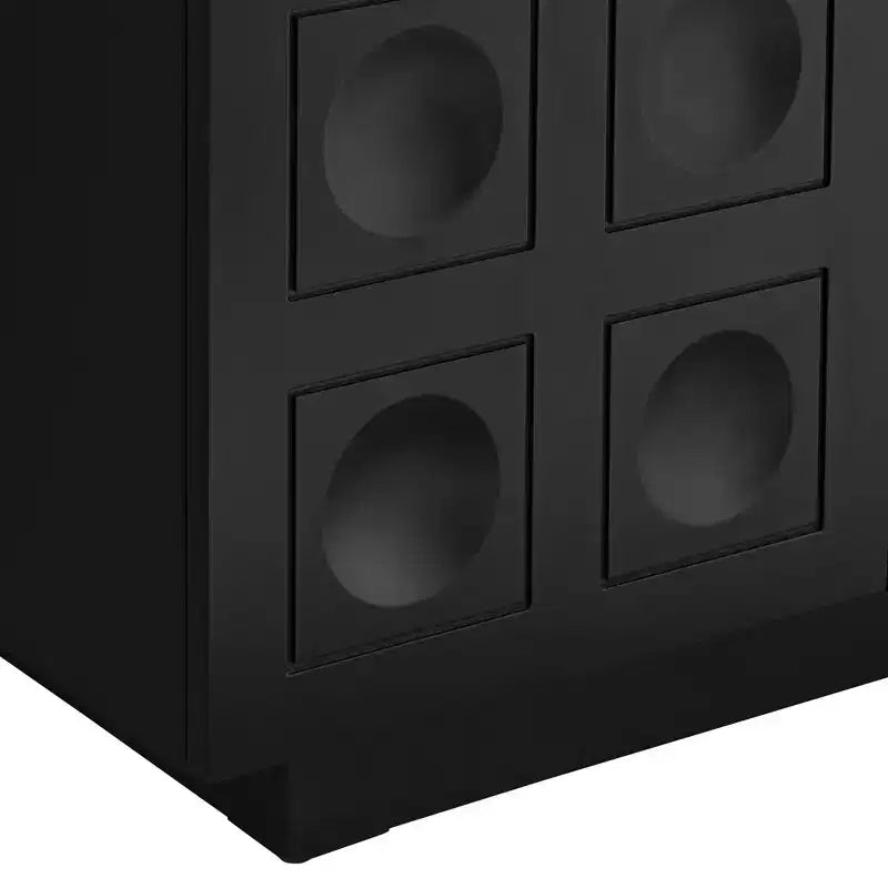 Table Console Alia de 55 Downing Street, 31 1/2 pouces de large, noire