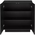 Table Console Alia de 55 Downing Street, 31 1/2 pouces de large, noire