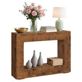 47.2 Farmhouse Console Table - Narrow Sofa Table, Vintage Entryway Table, Accent Furniture with Bottom Shelf for Living Room Hallway Entrance