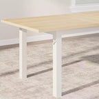 Ensemble de table à manger extensible pour 48 personnes avec bancs et tabourets, grande table de cuisine et de salle à manger en bois de 63 pouces
