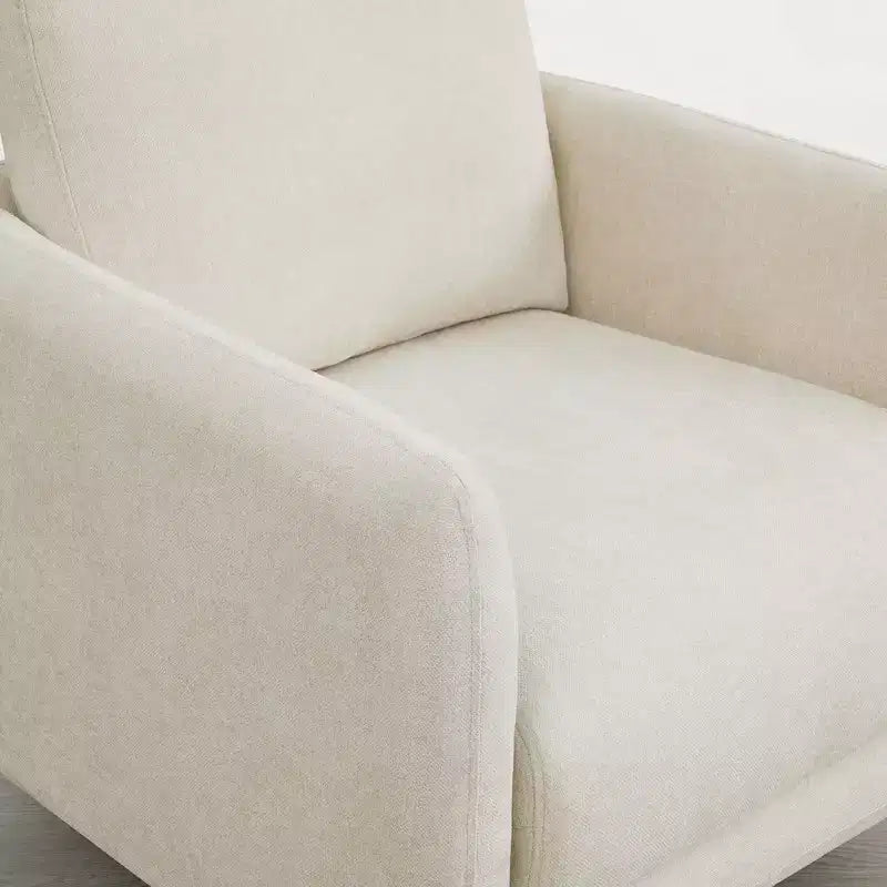 Fauteuil d'appoint pivotant moderne Spruce&Spring avec coussin de dossier amovible
