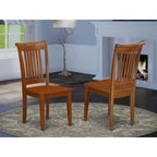 Chaise de salle à manger HomeStock Naturally Nice à lattes - Assise en bois