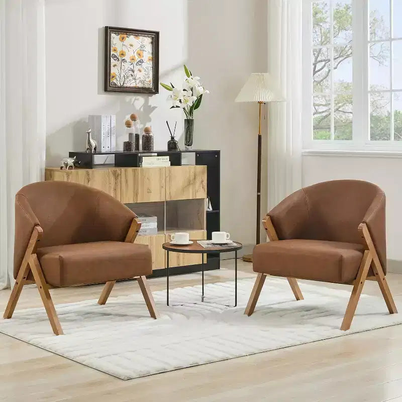 Fauteuil d'appoint moderne du milieu du siècle avec revêtement en tissu bouclette, fauteuil de salon bas pour le salon, la chambre à coucher, chaise de lecture confortable avec cadre en bois