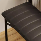 Ensemble de salle à manger 4 pièces avec table, banc et 2 chaises, dinette moderne peu encombrante
