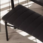 Ensemble de salle à manger 4 pièces avec table, banc et 2 chaises, dinette moderne peu encombrante