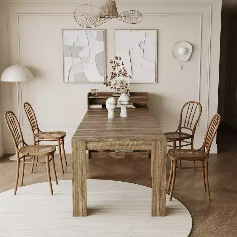 Table à manger extensible moderne Torin GDFStudio avec rangement
