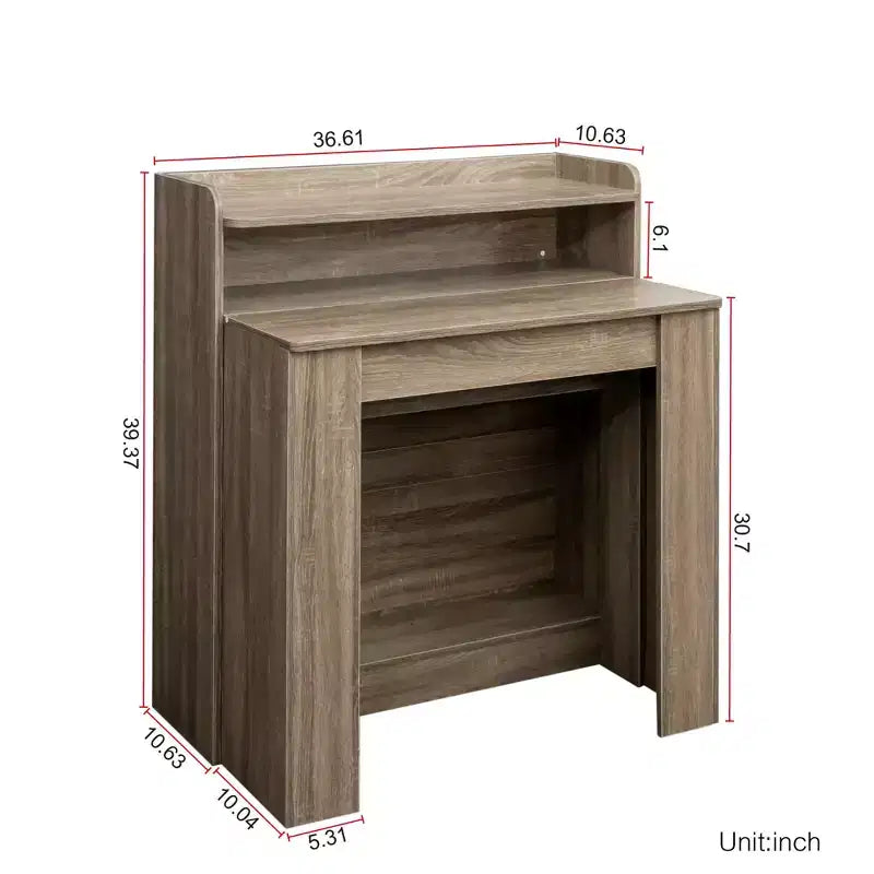 Table à manger extensible moderne Torin GDFStudio avec rangement