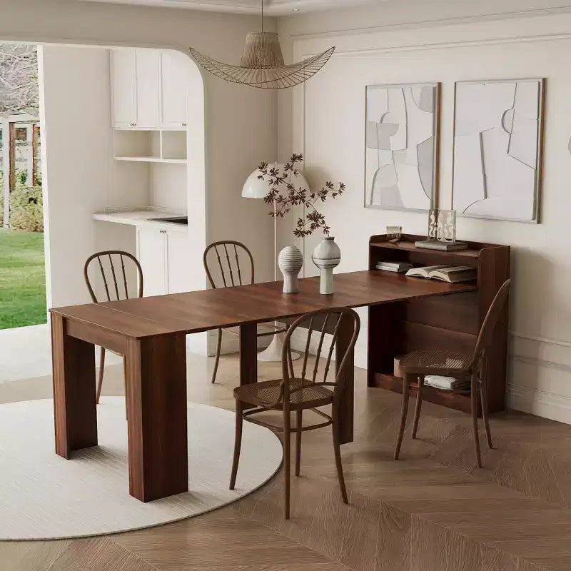 Table à manger extensible moderne Torin GDFStudio avec rangement