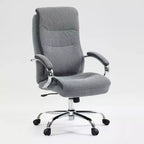 Chaise de bureau pivotante ergonomique moderne Okak avec dossier haut et accoudoirs, réglable pour bureau, étude et coiffeuse