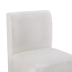 Chaises de salle à manger roulantes rembourrées Spruce&Spring avec roulettes, lot de 2