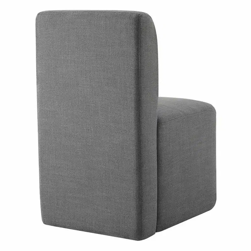 Chaises de salle à manger roulantes rembourrées Spruce&Spring avec roulettes, lot de 2