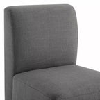 Chaises de salle à manger roulantes rembourrées Spruce&Spring avec roulettes, lot de 2
