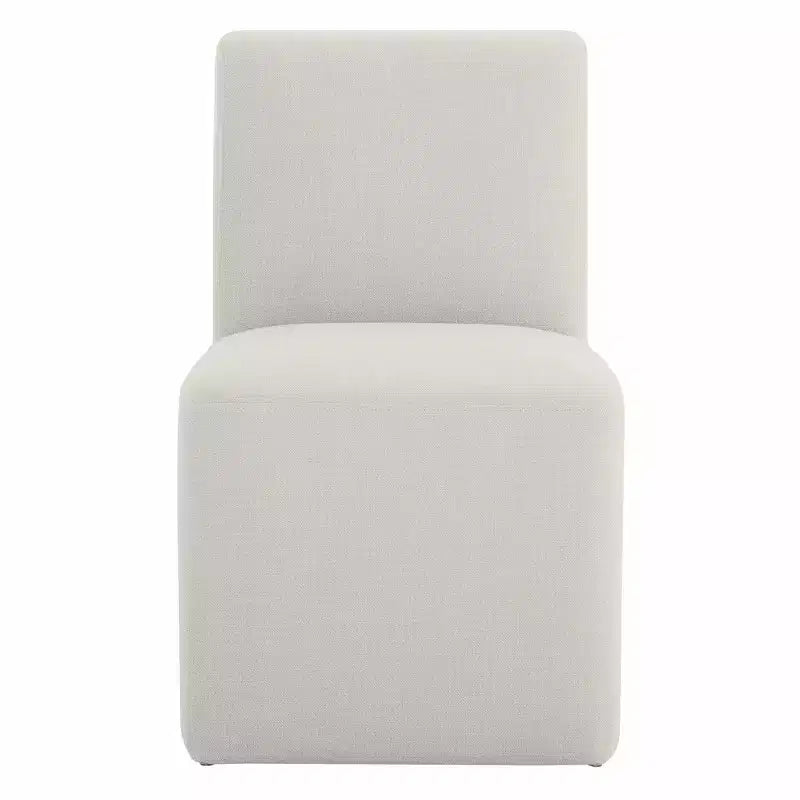 Chaises de salle à manger roulantes rembourrées Spruce&Spring avec roulettes, lot de 2