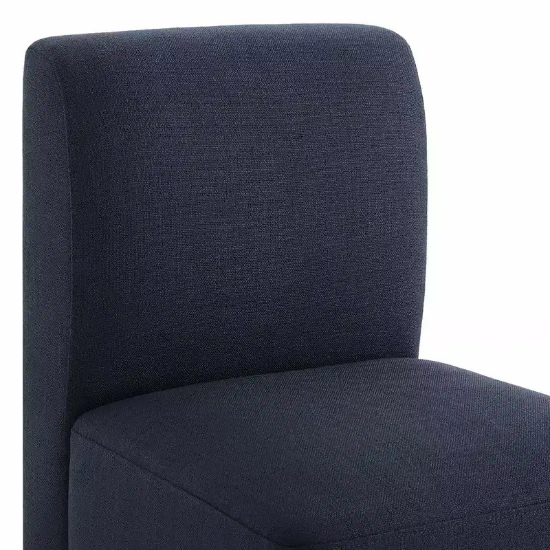 Chaises de salle à manger roulantes rembourrées Spruce&Spring avec roulettes, lot de 2