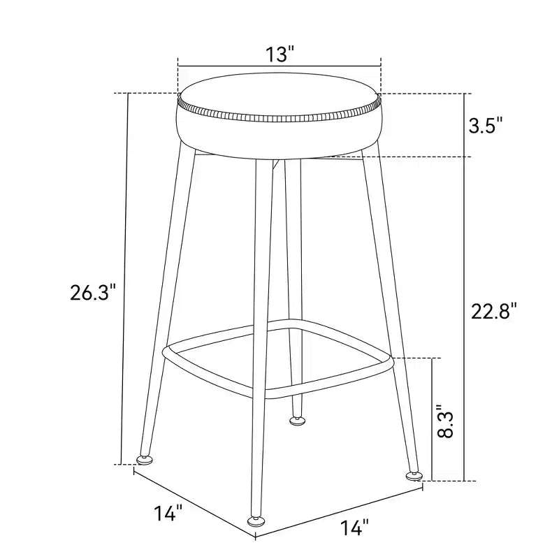Lot de 2 tabourets de bar Dyonery, hauteur 66,8 cm, tabourets de bar pivotants de hauteur comptoir du milieu du siècle avec dossier, base en métal, similicuir - vert