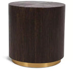Meridian Furniture,Nile Brown Oak End Table