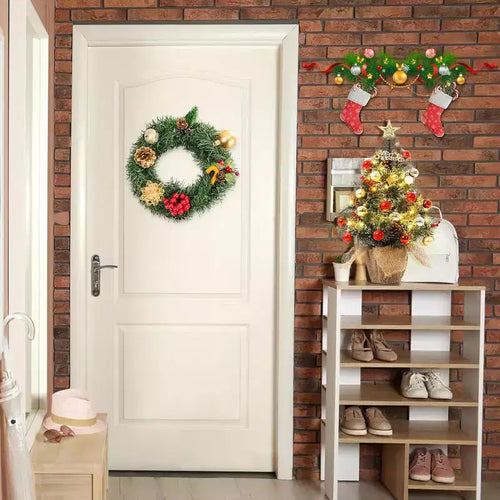 Sapin de table floqué Acekool 90 cm : ambiance saisonnière instantanée avec éclairage sans fil