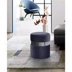 Meridian Furniture, Pouf/Tabouret en velours Hailey