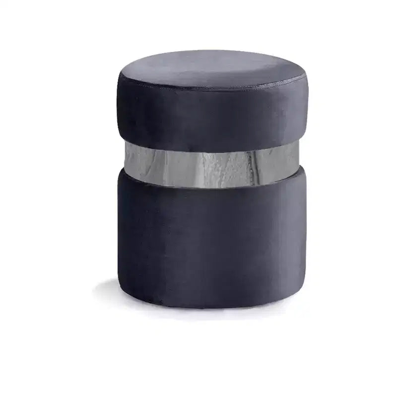 Meridian Furniture, Pouf/Tabouret en velours Hailey