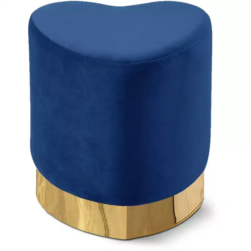 Meridian Furniture, Pouf/Tabouret en velours Heart