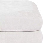 Meridian Furniture, Pouf modulaire rembourré en tissu chenille Stellar