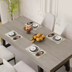 71 Table de salle à manger pour 6 à 10 personnes, table de cuisine rectangulaire de style ferme moderne, avec pieds réglables et cadre en métal robuste, pour salle à manger, salon, sans chaise