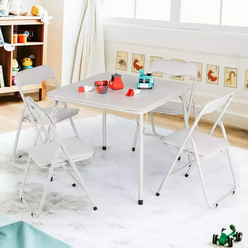 Acekool Kids' Table & Chair Set - Foldable, Padded Seating for Play & Meals
