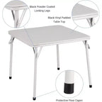 Ensemble table et chaises Acekool pour enfants – Pliable, sièges rembourrés pour jouer et manger