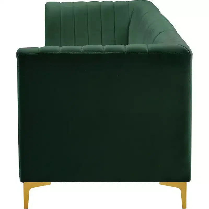 Meridian Furniture, Canapé modulable en velours Alina