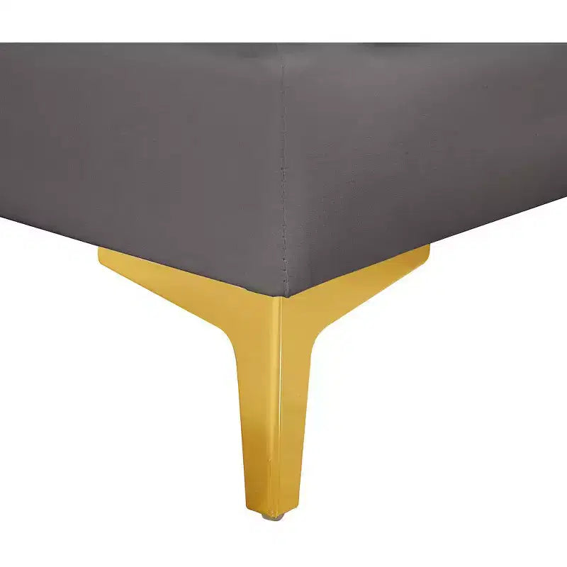 Meridian Furniture, Canapé modulable en velours Alina