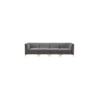 Meridian Furniture, Canapé modulable en velours Alina